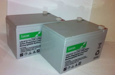Lucas-12Ah-VAT FREE Mobility Scooter Batteries x 2